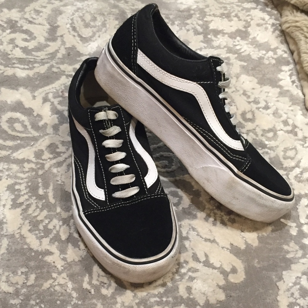 Vans Old Skool Platforms Womens 6’5
